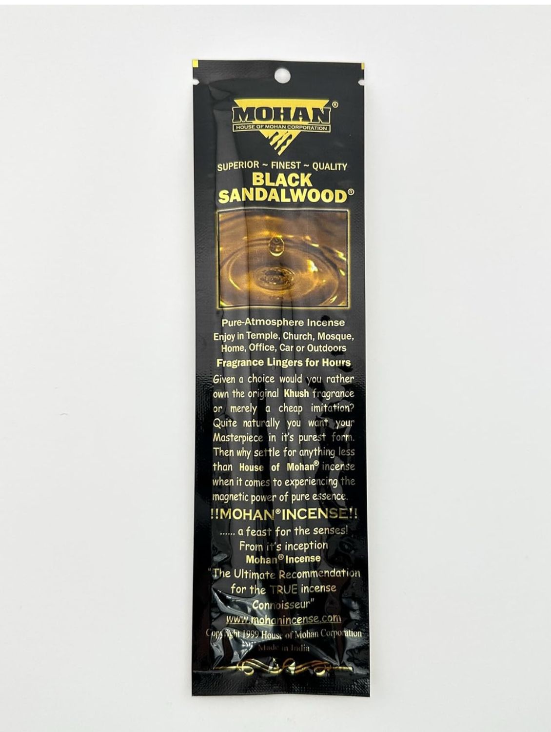 House of Mohan Black Sandalwood Incense