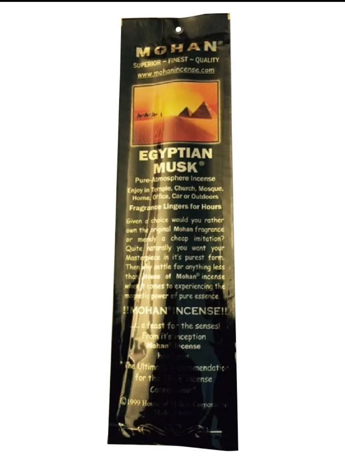 House of Mohan Egyptian Musk Incense