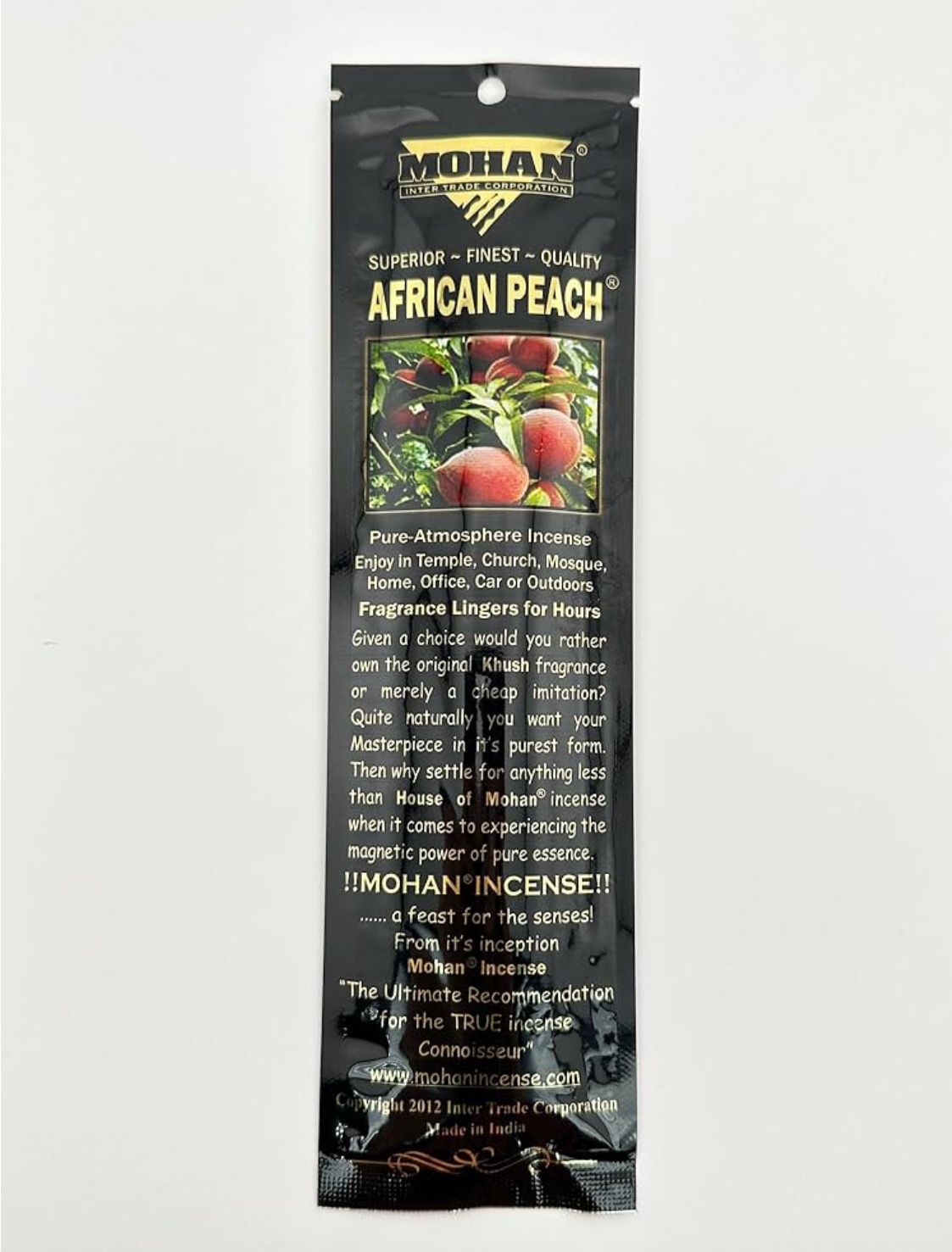 House Of Mohan African Peach Incense