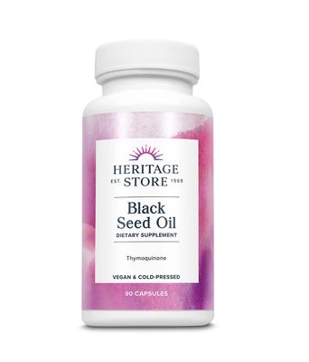 Heritage Store Black Seed Oil Capsules (90 Capsules)