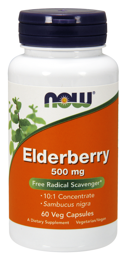 Elderberry 500 mg Veg Capsules Free Radical Scavenger*