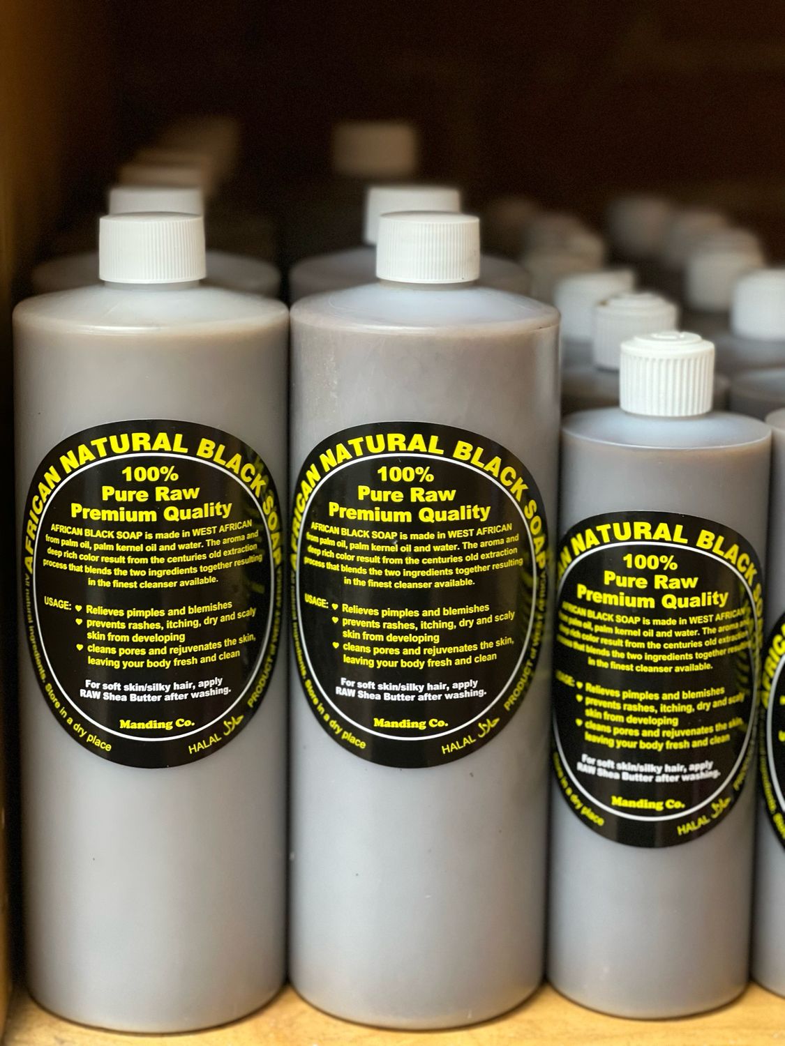 African Black Liquid Soap