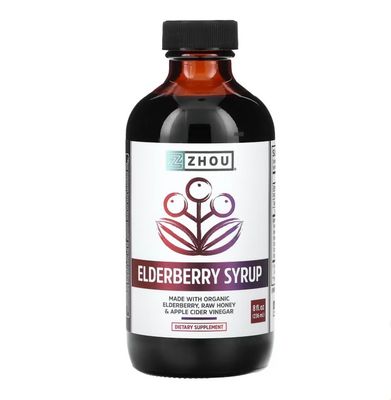 Elderberry Syrup 8oz Zhou Nutrition