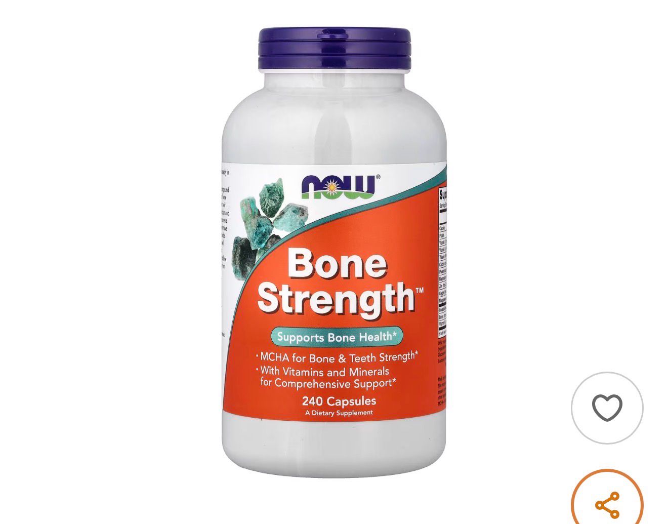 Bone Strength (120 Capsules) By Now Foods