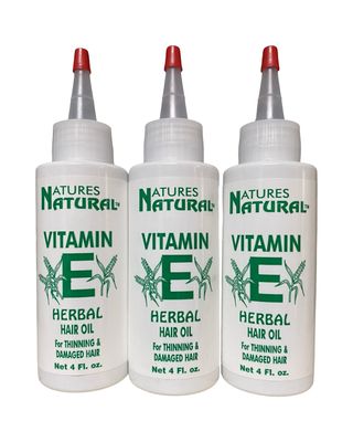 Natures Natural Vitamin E Herbal Hair Oil. 4oz.