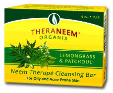 TheraNeem® Naturals Cleansing Bar Lemongrass and Patchouli  4 oz