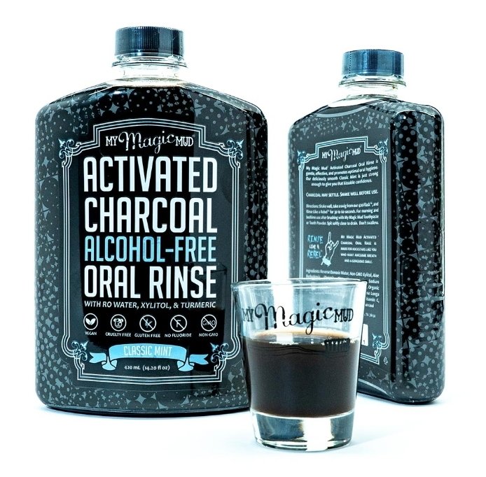 My Magic Mud Activated Charcoal Oral Rinse - Classic Mint (Mouthwash)