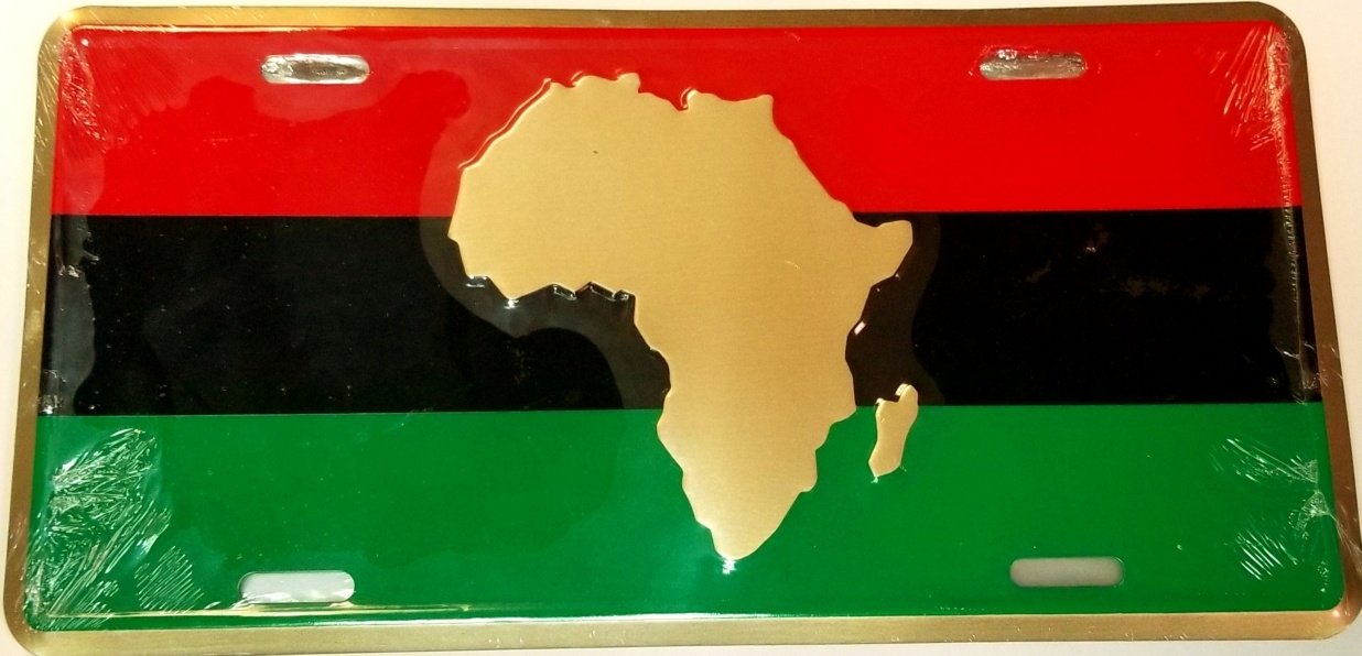 Africa RBG License Plate