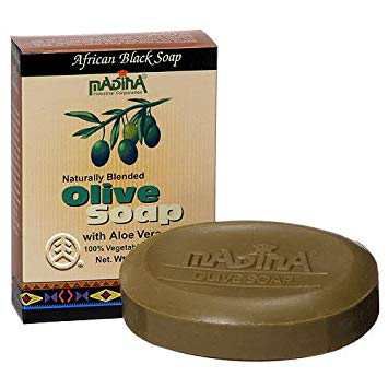 Madina-African Black Olive Soap With Aloe Vera Bar Soap 3.5 oz