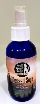 Wolf Spirit Sage (Smokeless Sage) Blessed Sage for Cleansing and Purification 4oz