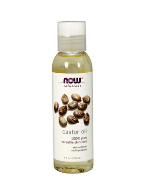 Now Solutions-Castor Oil 100% Pure Versatile Skin Care 4 fl.oz