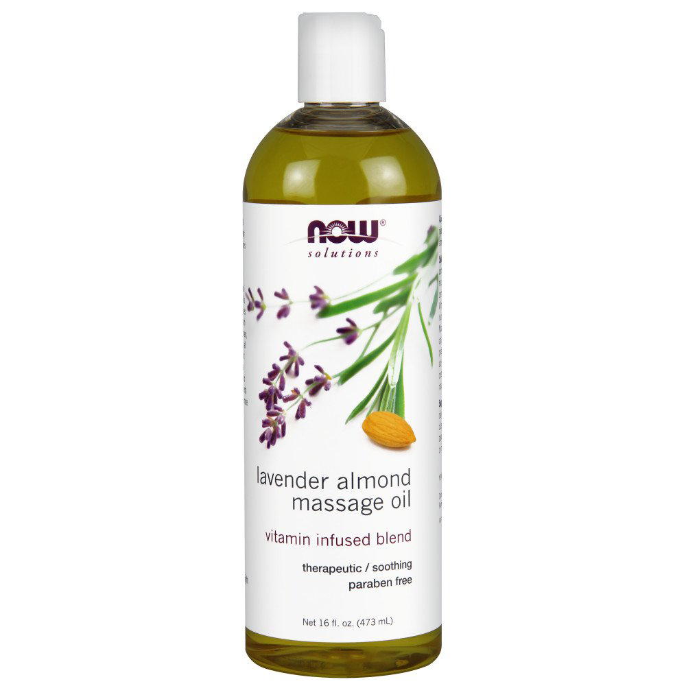 Now Solutions-Lavender Almond Massage Oil 16oz