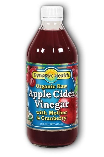 Organic Raw Apple Cider Vinegar With Mother & Cranberry 16FLoz