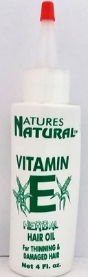 Natures Natural Vitamin E Herbal Hair Oil. 4oz.