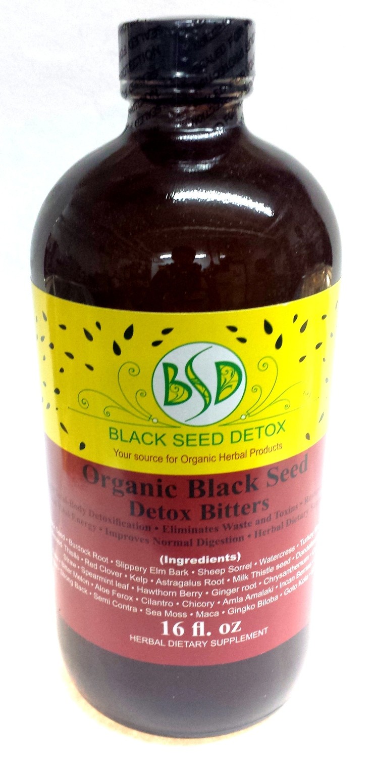 Black Seed Detox - Organic Black Seed Detox Bitters 16oz