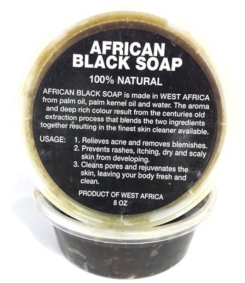 African Black Soap 100% Natural 8oz