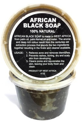 African Black Soap 100% Natural 16oz