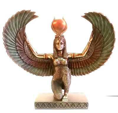 Winged Aset (Isis) Statue