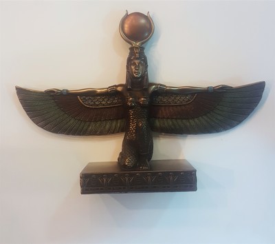 Kemetic Isis Kneeling with Outstretched Wings