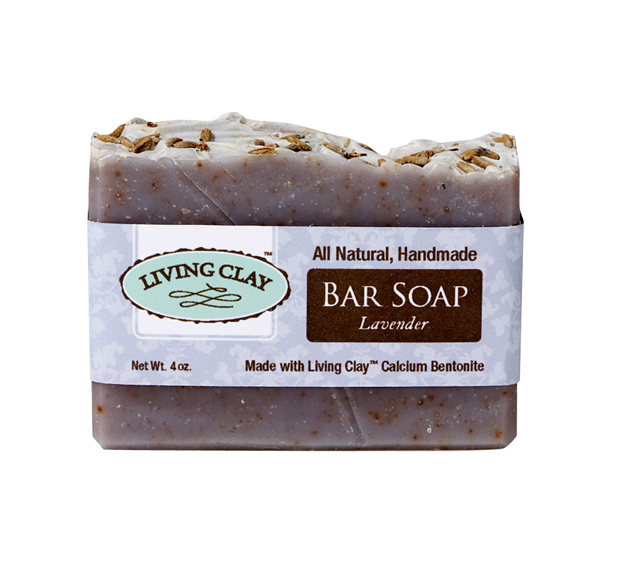Living Clay Lavender 4oz Bar Soap