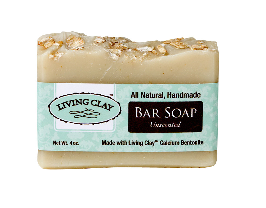 Living Clay 4oz Unscented Bar Soap