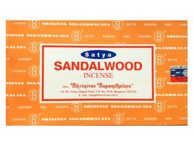 Satya Sandalwood Incense Box 15 Grams (180 Sticks)