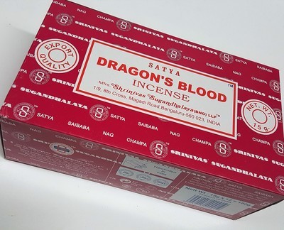 Satya Brand Incense -Drangon's Blood Incense 15 Grams Big Box (180 Sticks)