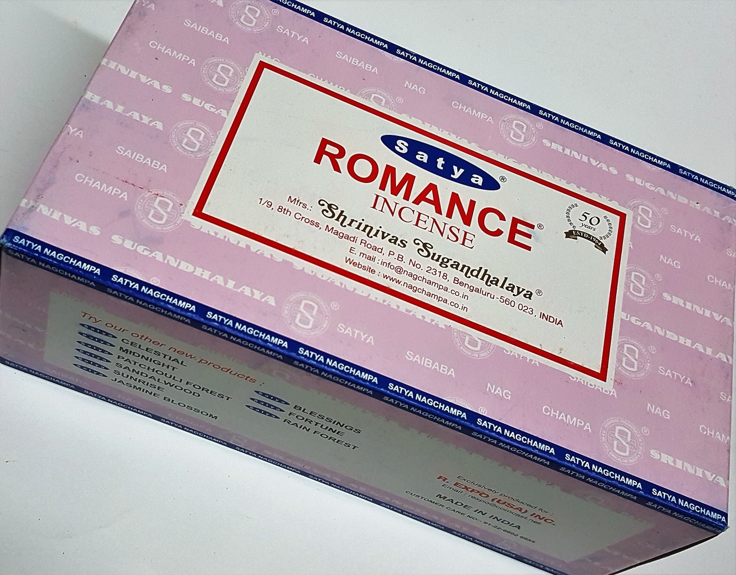 Satya Romance Incense Box