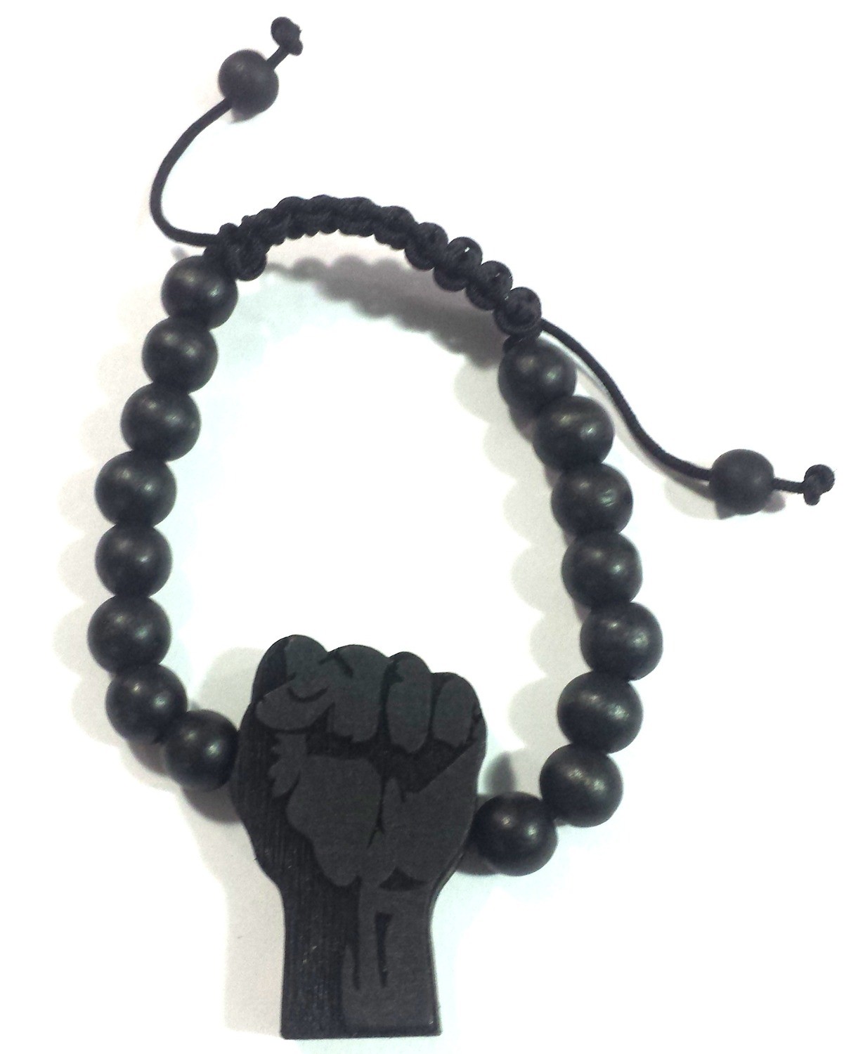 Black Fist Wooden Bracelet