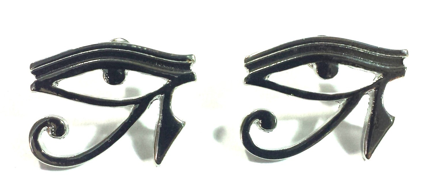 Eye Of Horus (Heru) Earrings (Sliver Color)