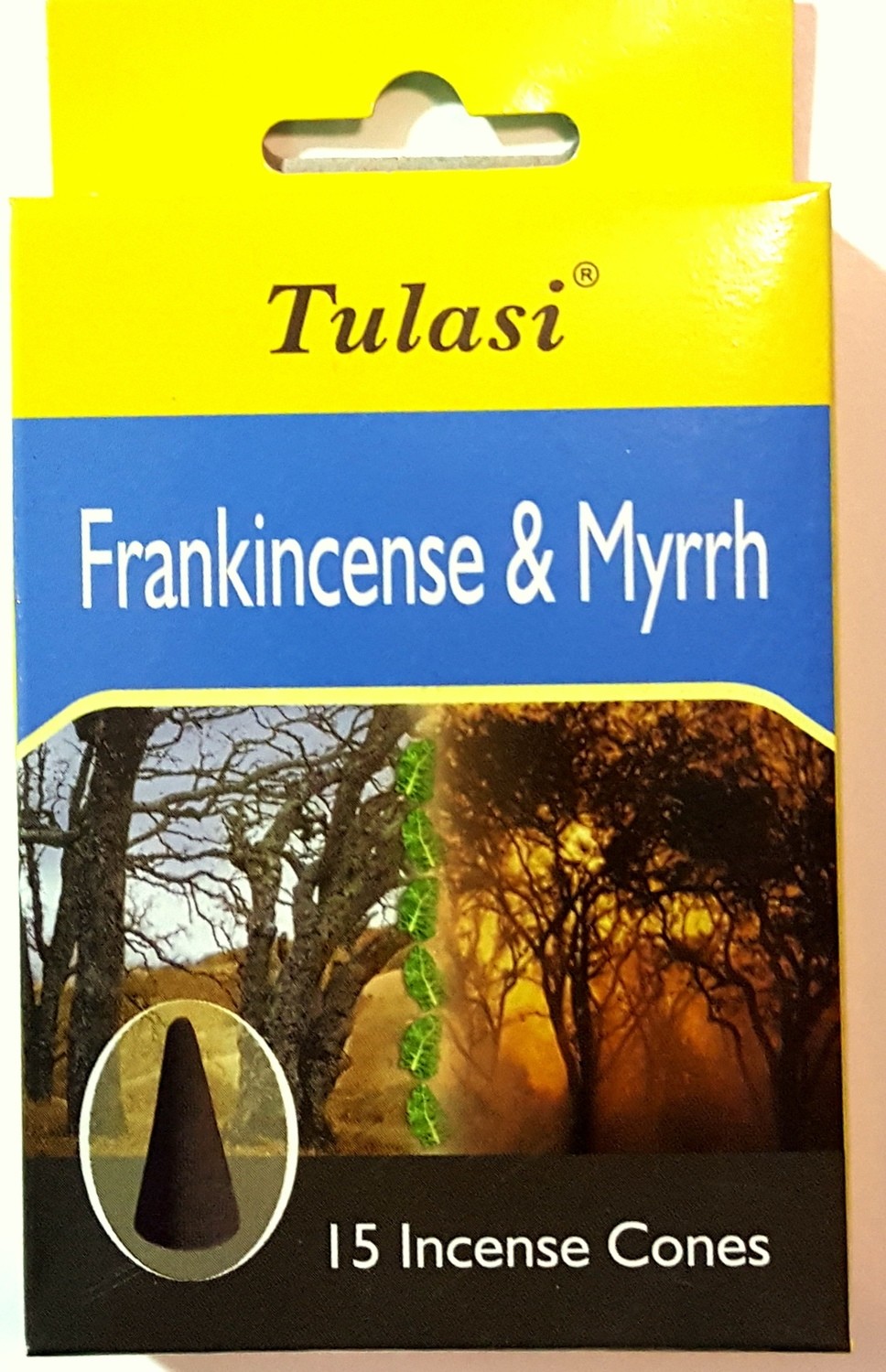 Tulasi Frankincense and Myrrh Cone Incense