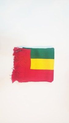 Rasta Colors Scarf w/ Red Outlining