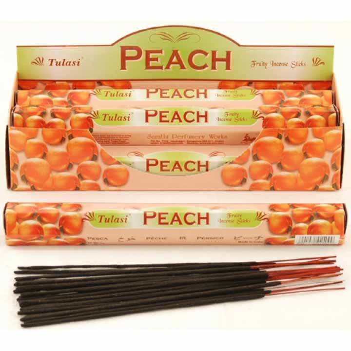 Tulasi Peach Incense Pack- 20 sticks