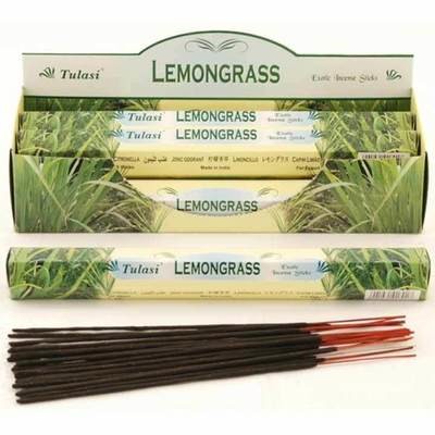 Tulasi Lemongrass Incense Pack - 20 sticks
