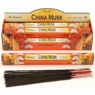 Tulasi China Musk Incense Pack - 20 sticks