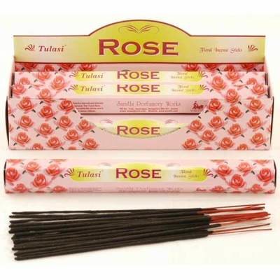 Tulasi Rose Incense Pack - 20 sticks