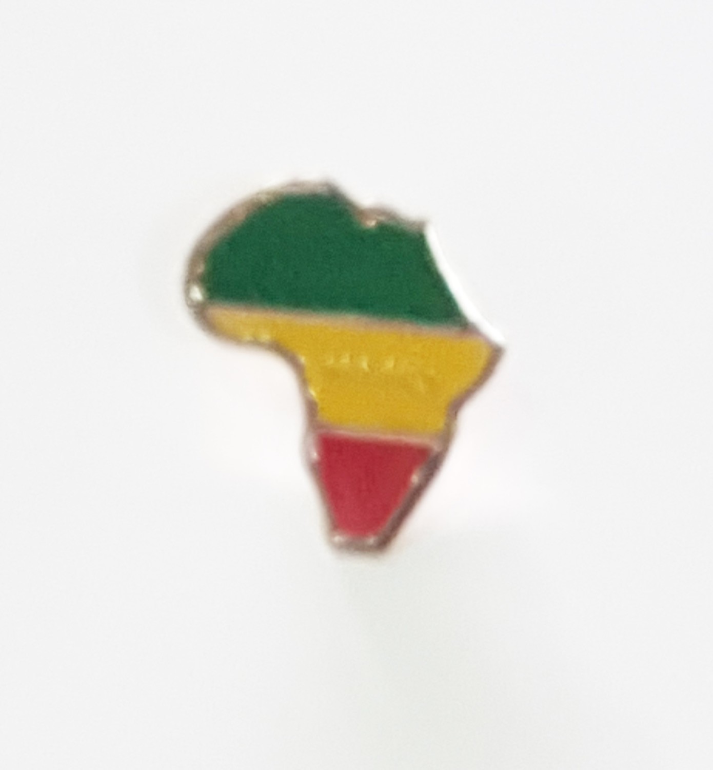 Afrika Map (Green, Yellow, and Red) Pin