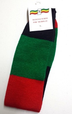 Red, Black & Green Soccer Socks