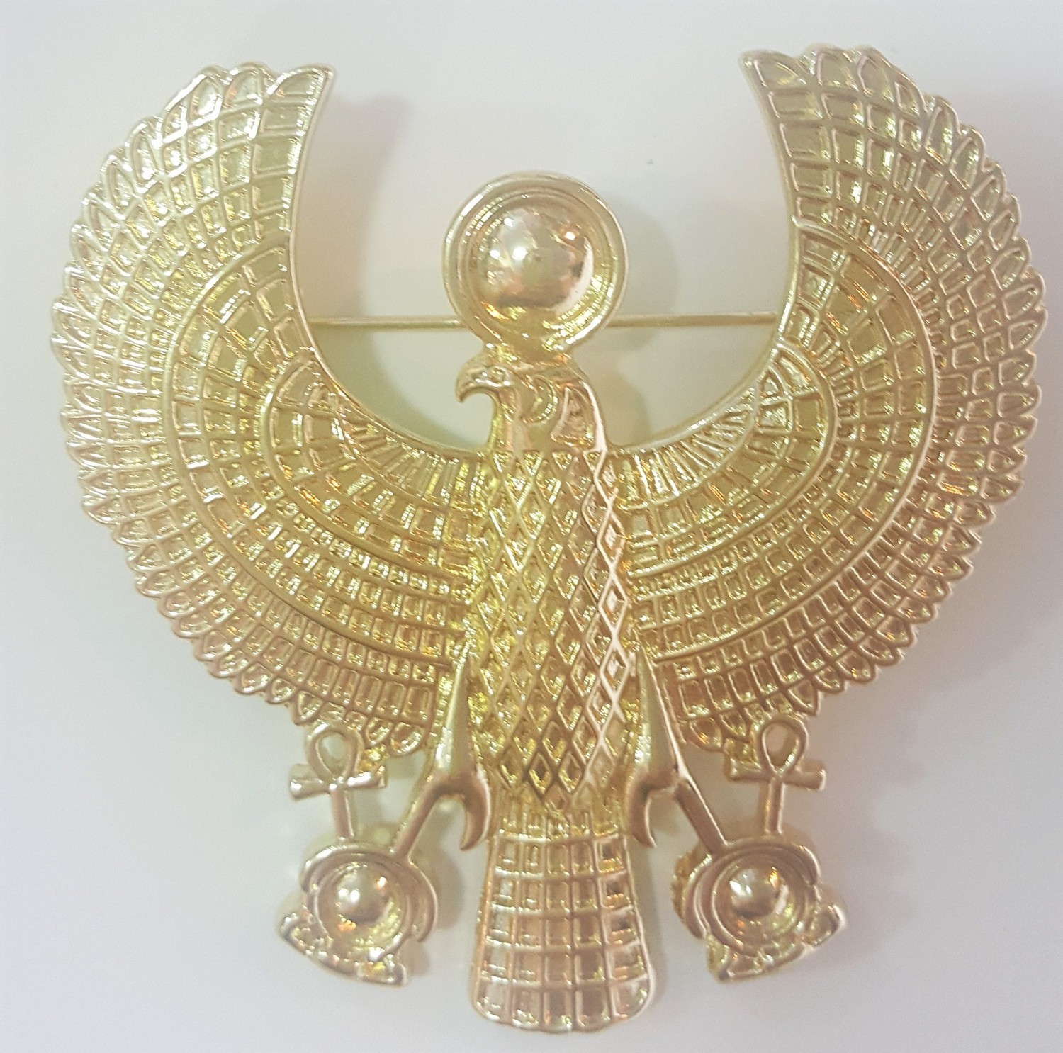 Horus (Heru) Gold Broach