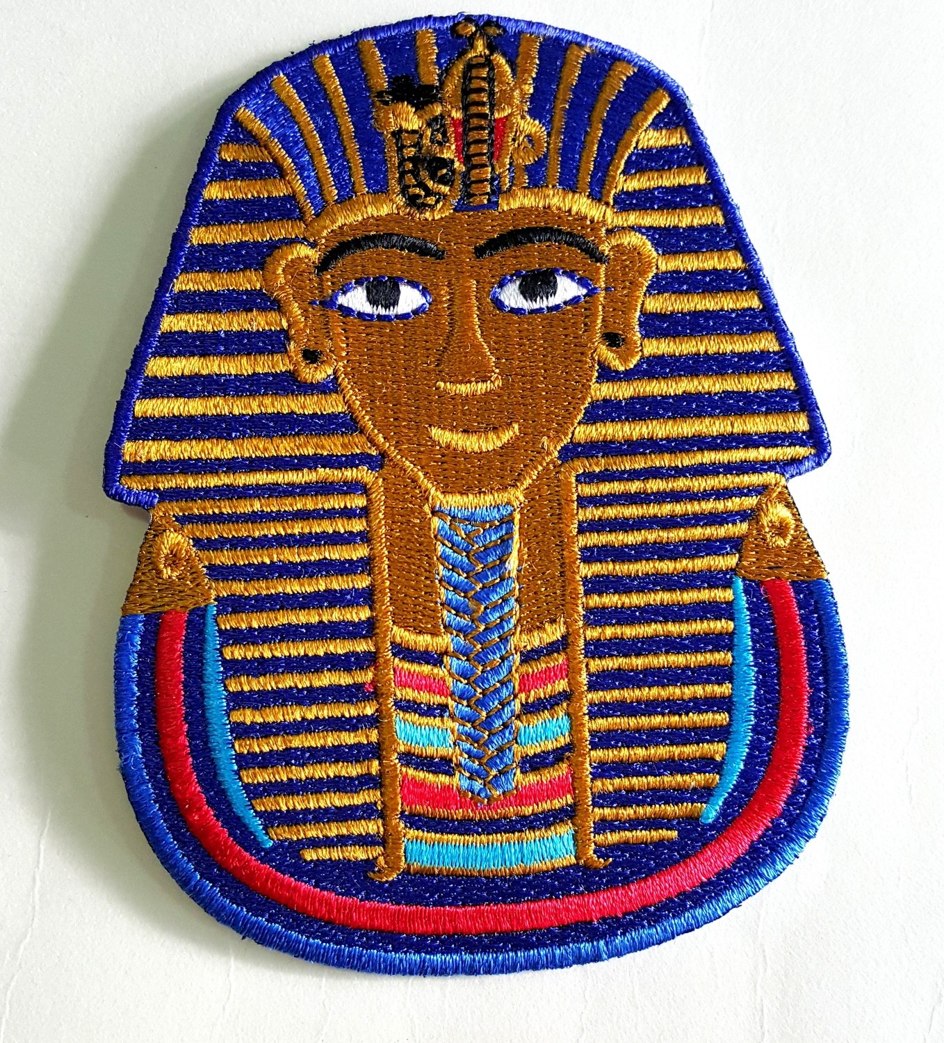 Small King Tut Iron On Patch