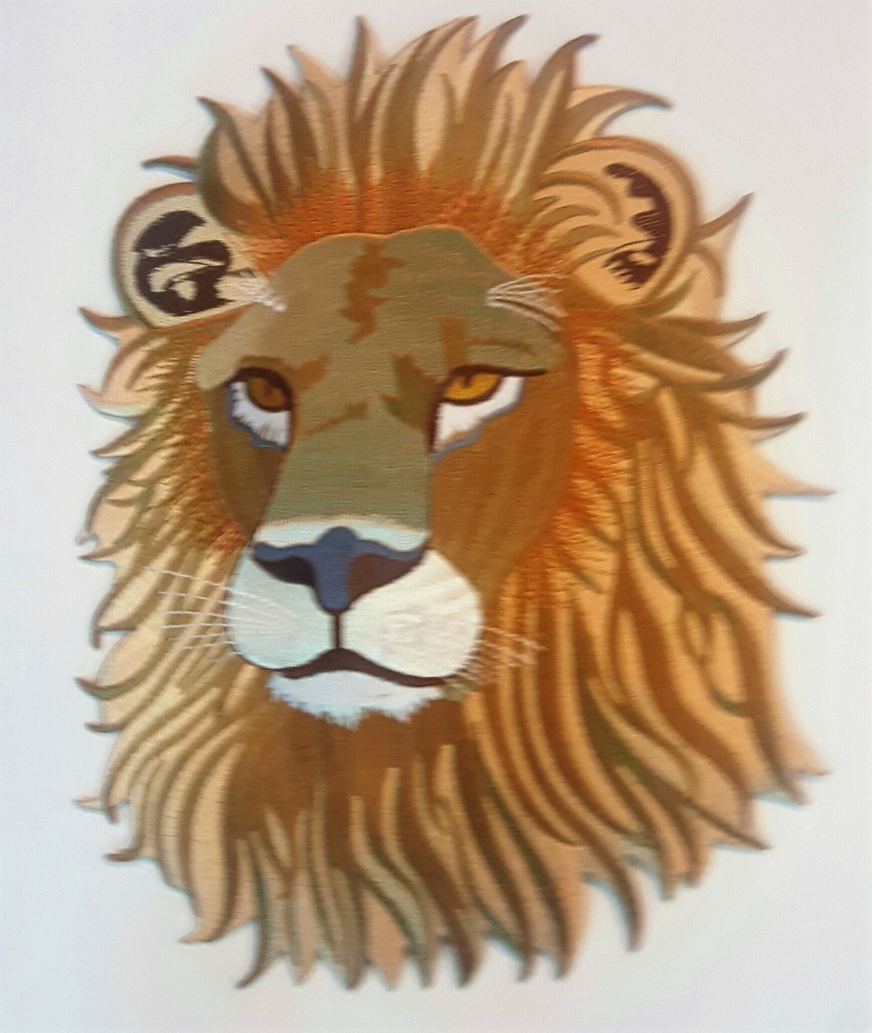 Iron On Patch-Big Lion Face
