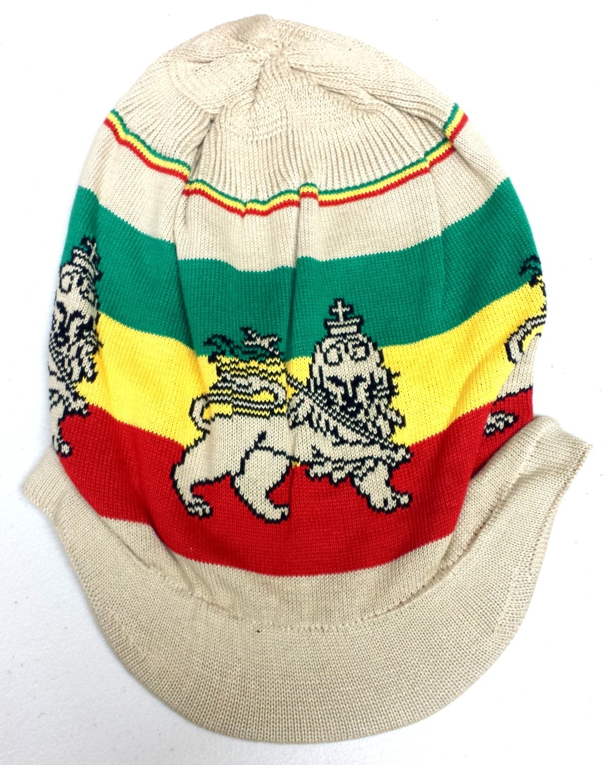 Tan Lion of Judah Rasta Hat