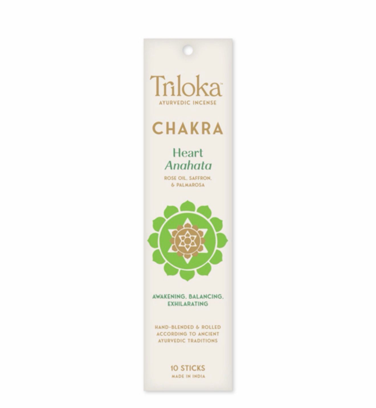 Heart Chakra Incense (Exhilarating, Awakening, Balancing)