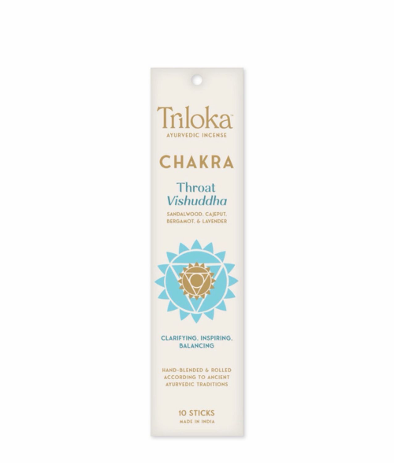 Throat Chakra Incense (Balancing, Clarifying, Inspiring)