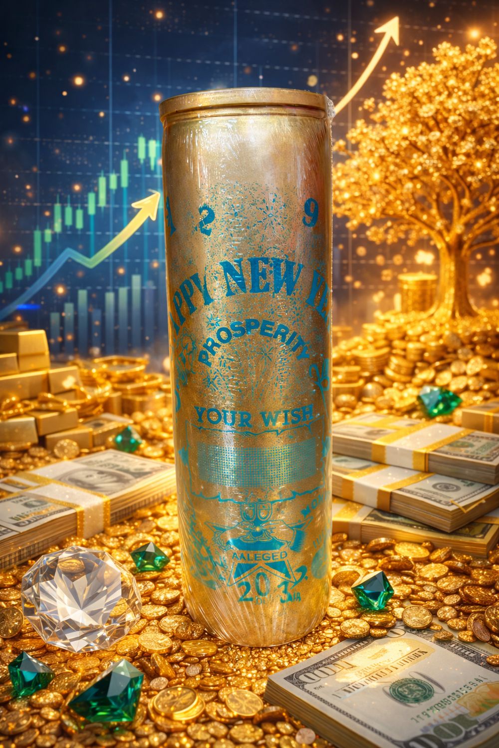 New Year Prosperity Candle