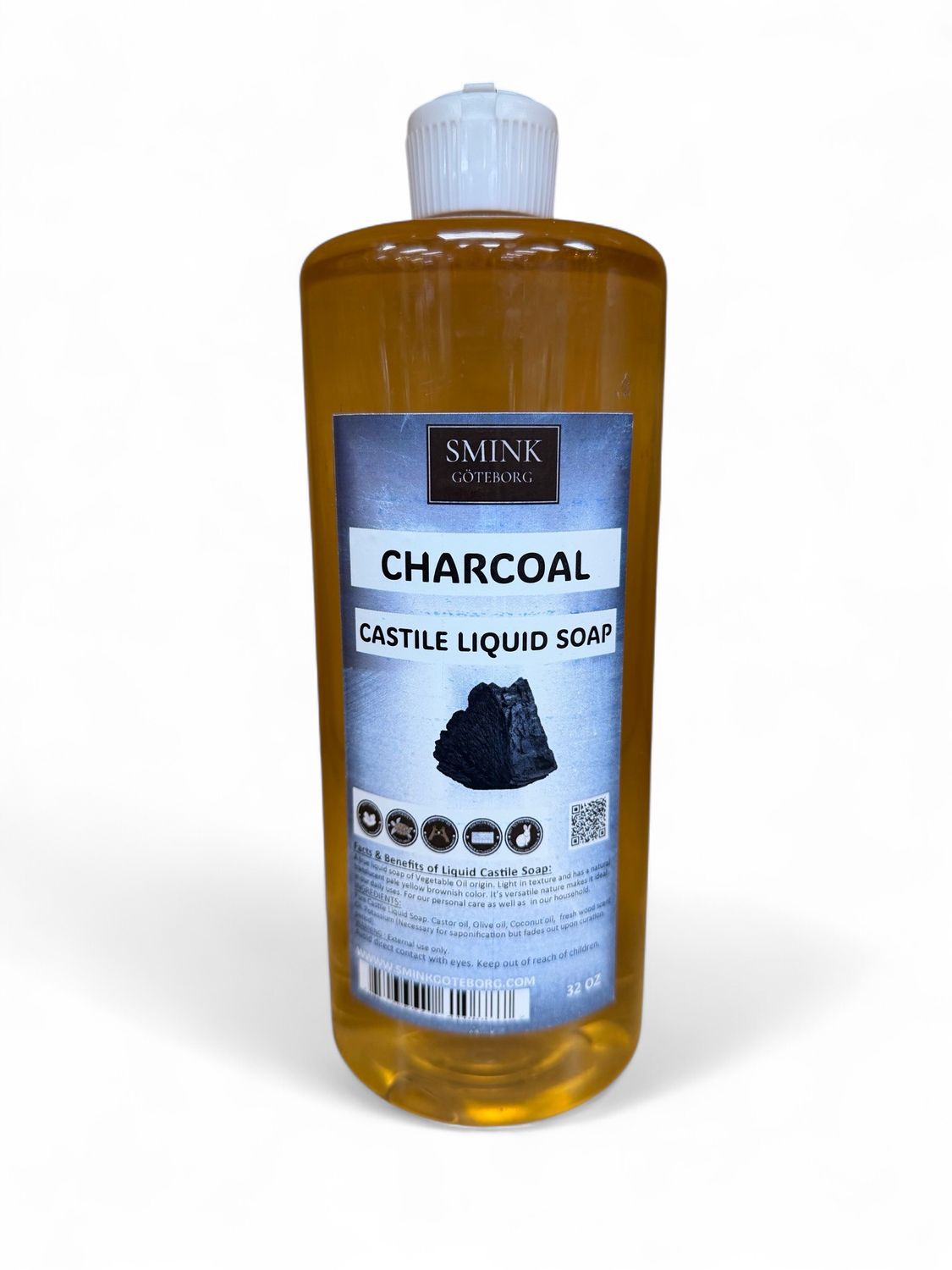 Charcoal Castile Liquid Soap 32oz