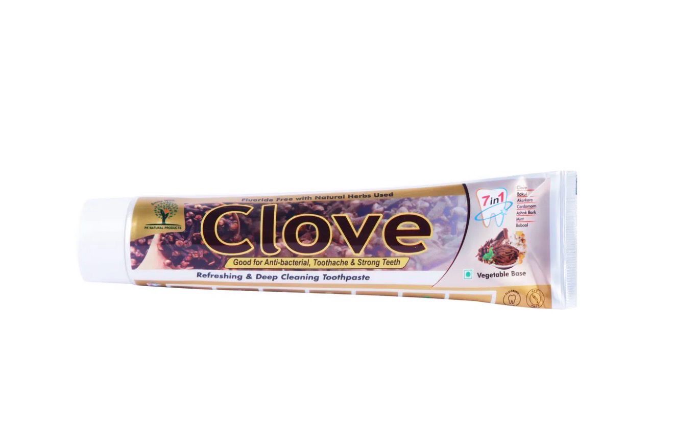 Clove Toothpaste 6.53oz With Free Bamboo Toothbrush