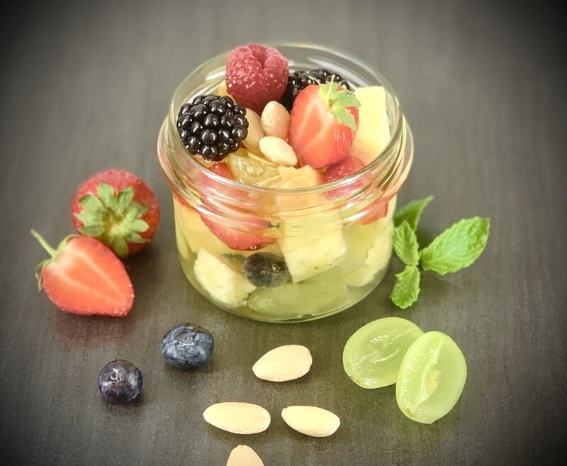 Salade de fruits frais de saison sirop cannelle