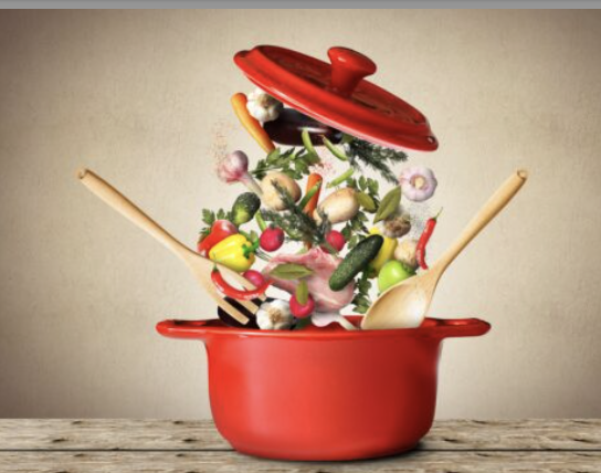 Ravioli maison à la courge, crème, jambon &amp; petit pois focaccia maison