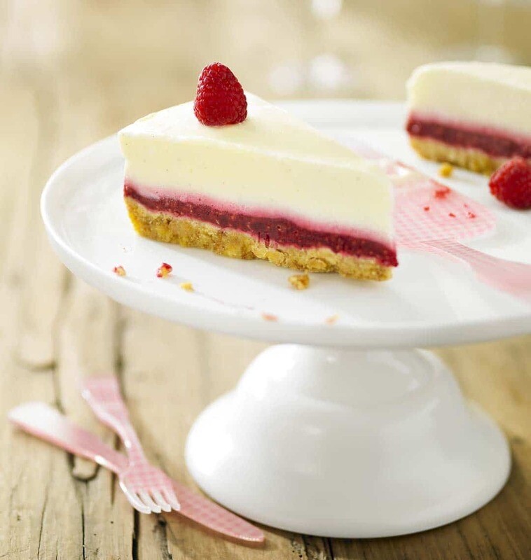 Cheesecake, biscuit maison &amp; framboise